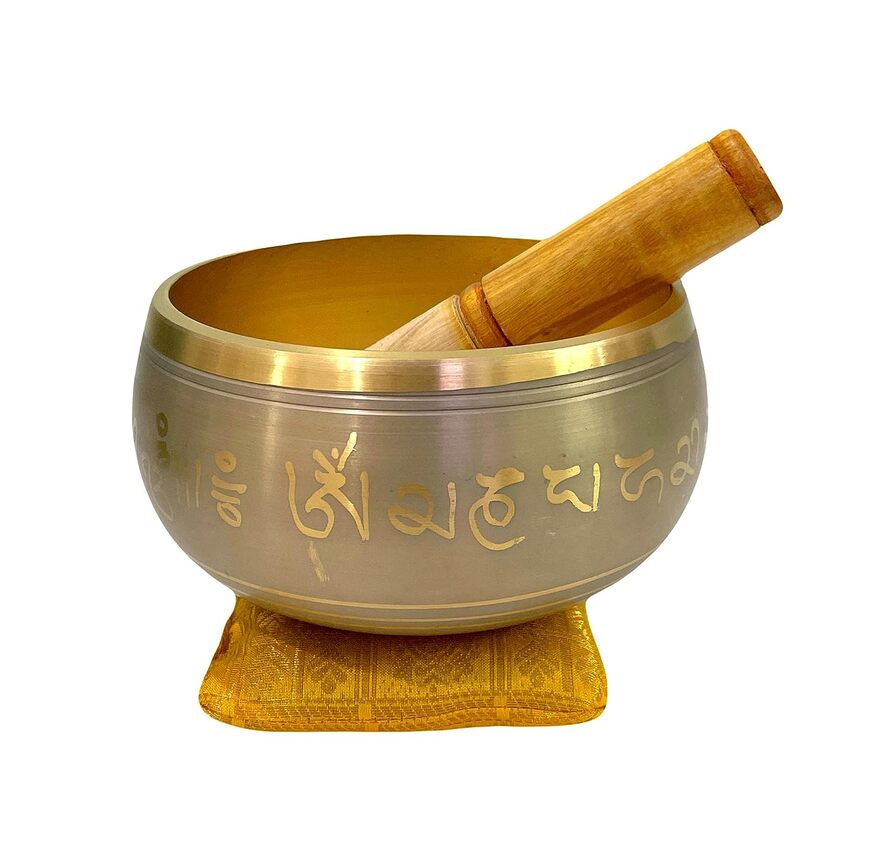 WIGANO 4 inches Grey Color Singing Bowl